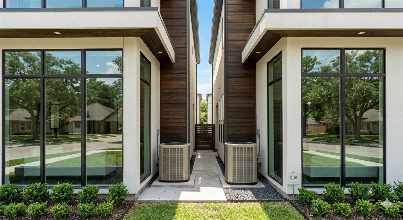 Bellaire Zero Lot Line AC Placement