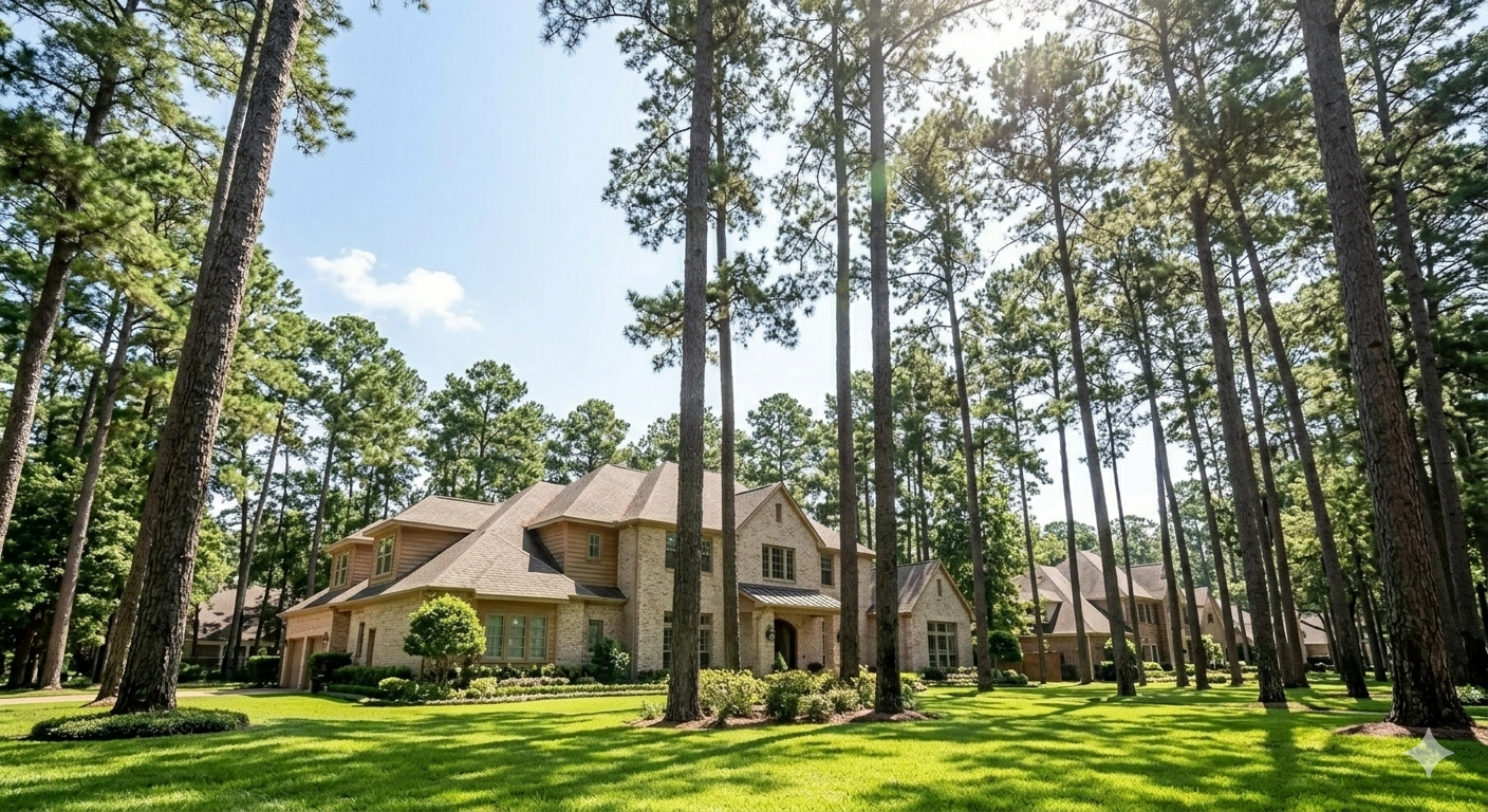 Conroe Texas Wooded Estate